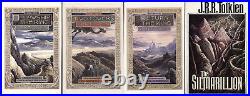 Lord of the Rings Silmarillion (1st) JRR Tolkien 4-Vol Set Alan Lee 1977/1990