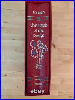 Lord of the Rings Tolkien 1987 Collector's Edition with Slipcase and foldout Map