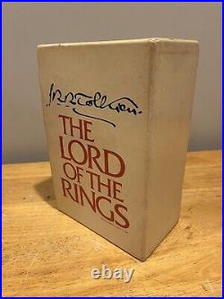 Lord of the Rings Tolkien Box Set 1978 2nd Edition 3 Hardcover Books WithMap