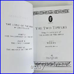 Lord of the Rings Tolkien First US Alan Lee Illustrated Edition 3-Vol Hardcovers