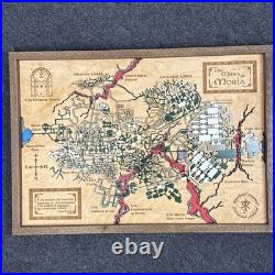 Lord of the Rings Tolkien Topographical Lasercut Map of the Mines of Moria RARE