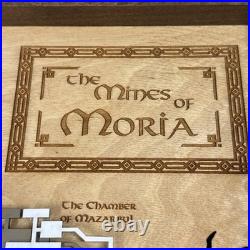 Lord of the Rings Tolkien Topographical Lasercut Map of the Mines of Moria RARE