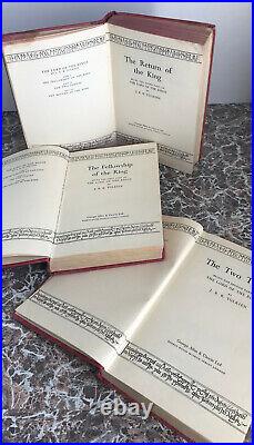 Lord of the Rings Trilogy 1955,59 First UK Editions J. R. R. Tolkien Fantasy SF