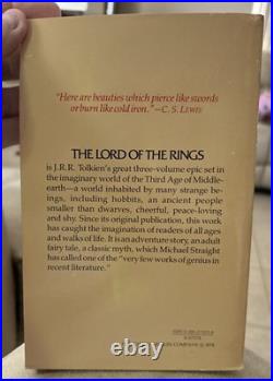 Lord of the Rings Trilogy 1965,1978 Revised 2nd Edition 1st Printing VG+ Maps