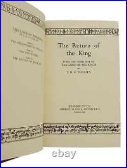 Lord of the Rings Trilogy J. R. R. TOLKIEN First READER'S UNION Edition 1960