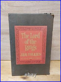 Lord of the Rings Trilogy JRR Tolkien 1965 HMCO 2nd Edition Tight Binding