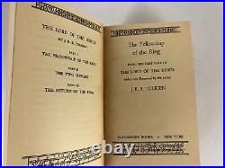 Lord of the Rings Trilogy JRR Tolkien 1971 3 vol set trade paperback slipcase VG