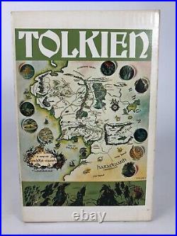 Lord of the Rings Trilogy JRR Tolkien 1971 3 vol set trade paperback slipcase VG
