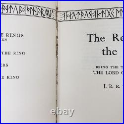 Lord of the Rings Trilogy -JRR Tolkien (1st US Ed/12th/8th/8th Prints with Maps)