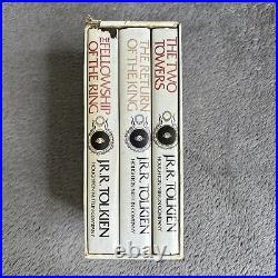 Lord of the Rings Trilogy JRR Tolkien Box Set 1978 Revised 2nd Edition withMaps HC