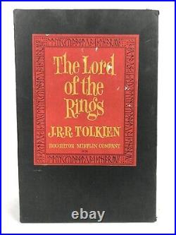 Lord of the Rings Trilogy JRR Tolkien HC DJ BCE set slipcase 1965 VG