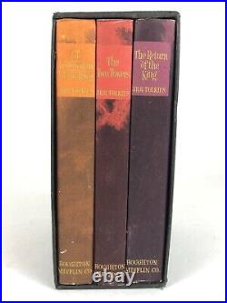 Lord of the Rings Trilogy JRR Tolkien HC DJ BCE set slipcase 1965 VG