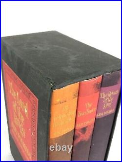 Lord of the Rings Trilogy JRR Tolkien HC DJ BCE set slipcase 1965 VG