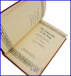 Lord of the Rings Trilogy SIGNED by J. R. R. TOLKIEN First Edition 1957 JRR