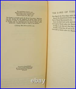 Lord of the Rings Trilogy SIGNED by J. R. R. TOLKIEN First Edition 1957 JRR