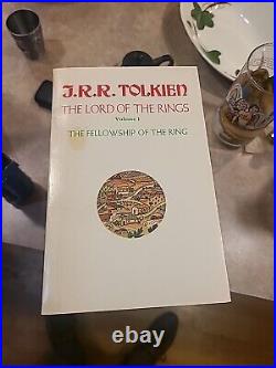 Lord of the Rings Trilogy by J. R. R. Tolkien 1975 3 Vol Box Set PB 4th Printing