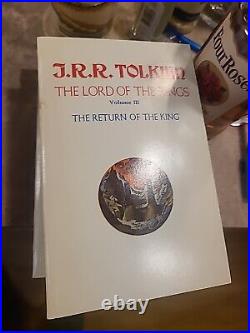 Lord of the Rings Trilogy by J. R. R. Tolkien 1975 3 Vol Box Set PB 4th Printing