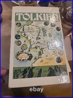 Lord of the Rings Trilogy by J. R. R. Tolkien 1975 3 Vol Box Set PB 4th Printing