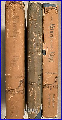 Lord of the Rings Trilogy by J. R. R Tolkien HC1960s Early US Editions Dustjackets