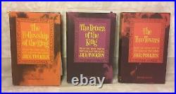 Lord of the Rings Trilogy by JRR Tolkien with Dust & Slip Covers 1965 2nd Ed