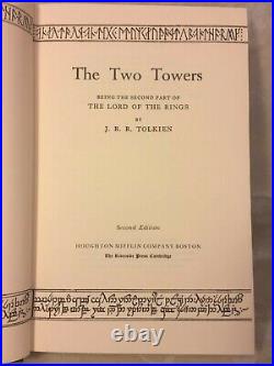 Lord of the Rings Trilogy by JRR Tolkien with Dust & Slip Covers 1965 2nd Ed