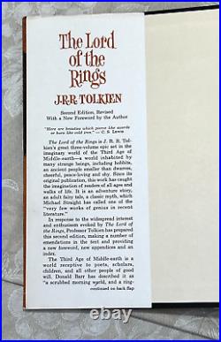 Lord of the Rings Trilogy by JRR Tolkien with Dust & Slip Covers 1965 2nd Ed