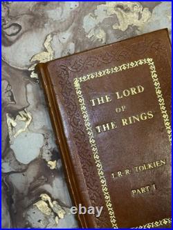 Lord of the Rings and The Hobbit JRR Tolkien Series Leather Bound Edition