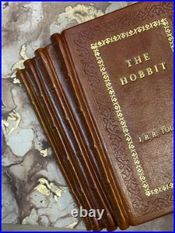 Lord of the Rings and The Hobbit JRR Tolkien Series Leather Bound Edition