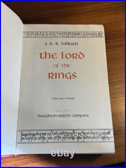 Lord of the Rings by J. R. R Tolkien Collector's Edition HMCO Complete One Volume
