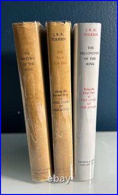 Lord of the Rings by J. R. R. Tolkien, Uk First Editions, Original Dust Jackets