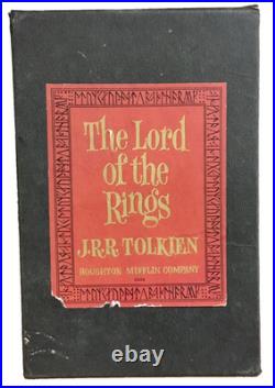 Lord of the Rings by Tolkien Three Parts HCDJ Slipcase Good Condition