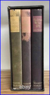 Lord of the Rings by Tolkien Three Parts HCDJ Slipcase Good Condition