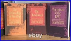 Lord of the Rings by Tolkien Three Parts HCDJ Slipcase Good Condition