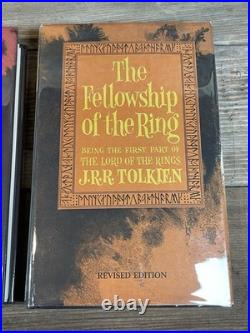 Lord of the rings Book Set Trilogy RED BOX 1965 Second Edition With Maps Revised