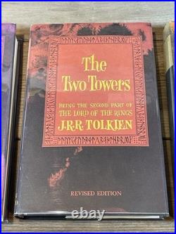 Lord of the rings Book Set Trilogy RED BOX 1965 Second Edition With Maps Revised
