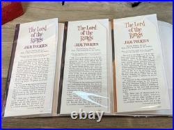 Lord of the rings Book Set Trilogy RED BOX 1965 Second Edition With Maps Revised