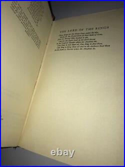 Lord of the rings first edition 1961 print Uk Tolkien all 3 volumes fellowship e