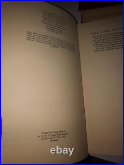 Lord of the rings first edition later print 1960 Tolkien fellowship George allen