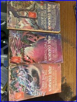 Lord of the rings vintage set Jrr Tolkien Acceptable