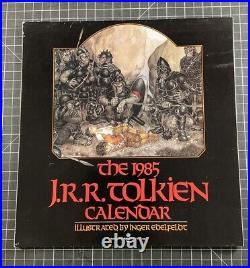 Lot of 9 Vintage J. R. R. Tolkien Lord of the Rings Calendars