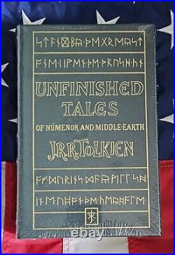 NEW SEALED JRR Tolkien Unfinished Tales Easton Press Leather Lord Rings Hobbit