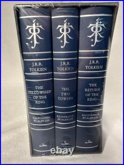NEW SEALED Lord of the Rings JRR Tolkien Alan Lee Box Illustrated Leather Deluxe