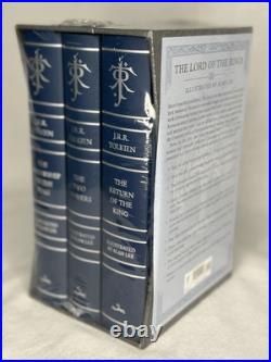 NEW SEALED Lord of the Rings JRR Tolkien Alan Lee Box Illustrated Leather Deluxe