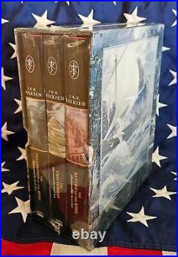 NEW SEALED Lord of the Rings Trilogy JRR Tolkien Alan Lee Box Illustrated D6