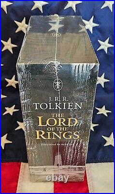 NEW SEALED Lord of the Rings Trilogy JRR Tolkien Alan Lee Box Illustrated D6