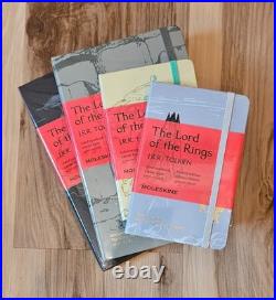 NEW SEALED Tolkien Lord Rings Moleskin Notebooks Moria Hobbiton Isengard Sauron