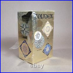 New 1973 THE HOBBIT + LORD OF THE RINGS Gold Foil Box Set 4 Titles JRR Tolkien