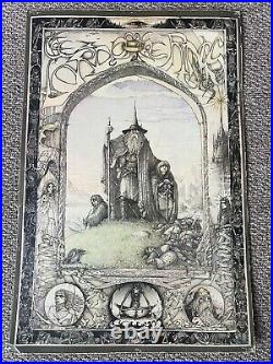 ORIGINAL 1976 Vintage Lord of the Rings Tolkien Poster James Cauty Lotr