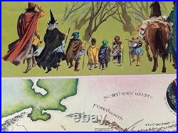 Original Lord of the Rings LOTR Tolkien Map of Middle Earth Movie Poster 20x29