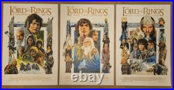 Paul Mann The Lord of the Rings TRILOGY Print Set Mondo Eng Horkey Gabz Tolkien